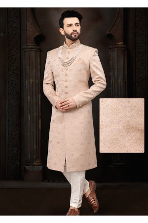 Golden Pink Sherwani 